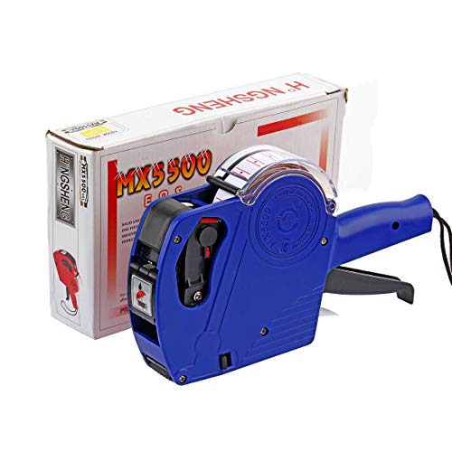 MX5500 EOS Blue 8 Digits Pricing Gun Kit with 7,000 Labels & Spare Ink