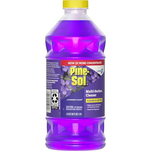 Pine-Sol Multi-Surface Cleaner, CloroxPro, 2x Concentrated Formula, All-Purpose Cleaner, Lavender Clean, 40 Fluid Ounces (Pack of 2) - size: 40 Fl Oz (Pack of 2)