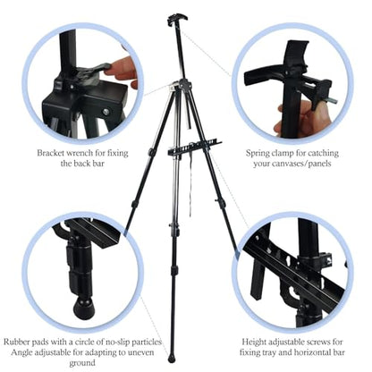 NS JYMB Easel Stand for Sign and Painting, 17-66 Inch, Black 4 Pack - style: 66Black 4pack