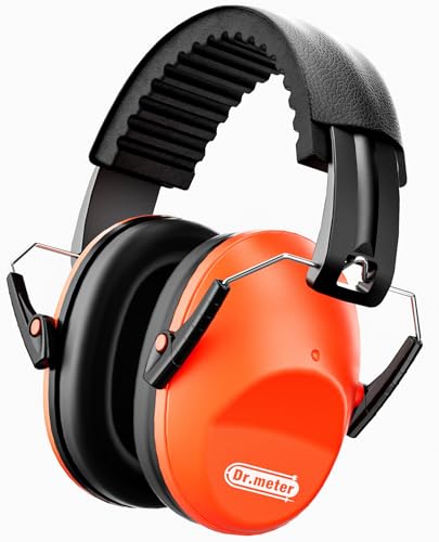 Dr.meter Kids Ear Protection Ear Muffs for Noise Reduction Monster Jam - color: Orange