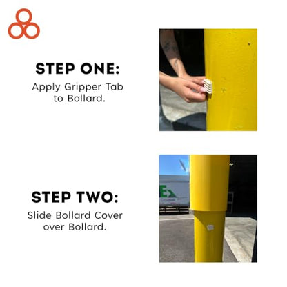 BollardGard 4" x 52" Bollard Cover White - Innoplast (White White Tape) - color: White White Tape, size: 1-Pack