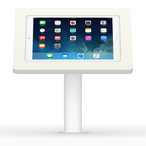 VidaMount White Enclosure and Fixed Neck Wall/Table Surface Mount [Bundle] Compatible with iPad 9.7 (5th / 6th Gen), Pro 9.7", Air 1/2 - color: White, size: iPad 9.7 (5th / 6th Gen), Pro 9.7", Air 1/2