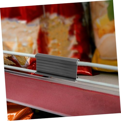 Cabilock 10-Pack Clip-On Shelf Label Holders for Storage Bins and Retail