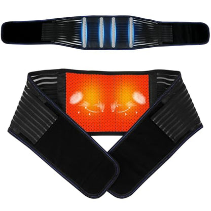 Back Brace for Lower Back Pain Relief, Lumbar Support Belt for Men&Women - color: Black 1