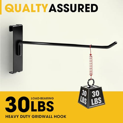 Gridwall Hooks 4 Inch, 60 Pack Metal Display Hooks for Grid Wall - size: 2 inch