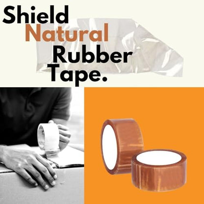PSBM Natural Rubber Carton Sealing Tape, 2700 Rolls 1.75 Mil 1.88 Inch 110 Yards Per Roll, High Quality Adhesive Tapes for Packaging, Shipping & Moving in Extreme Temperatures - style: Full Pallet
