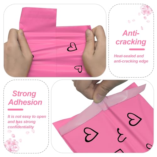 JinRuiKJ Thank You Poly Mailers 6x9 Inch, 100 PCS, Pink - color: Pink, size: 6*9inch 100pcs