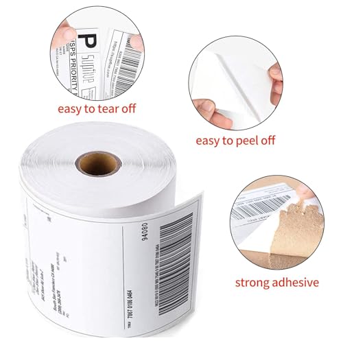 Direct Thermal Labels 4x6-450 Labels/Roll, Thermal Shipping Labels for Zebra 2844 ZP-450 ZP-500 ZP-505, 2 Rolls, 900 Labels(NOT for DYMO) - size: 2 Rolls | 450 Labels