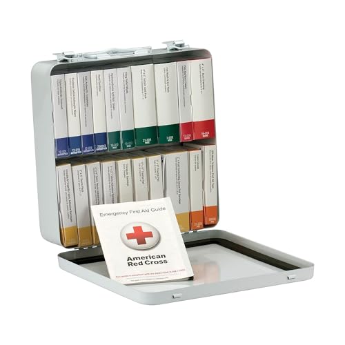 First Aid Only 90600 ANSI A+ 2015 and OSHA Compliant First Aid Kit, 50-Person Unitized Emergency First Aid Kit for Business, Home, Car, and Worksites with 20 Color-Coded Boxes of First Aid Supplies