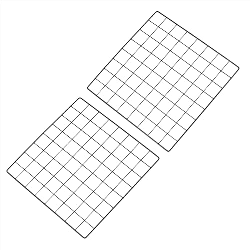PATIKIL 16"x16" Wire Grid Panel, 2 Pack Board Photo Pictures Memo Display Grid Panels Hanging Organizer Wall Decorative Panel for Home Office Wedding, Black - color: Black, size: 16x16 Inch