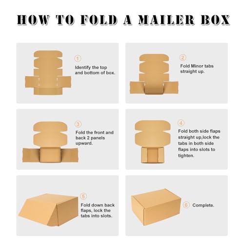 Shipping Boxes 6x4x3 inches Set of 25, Small Mailing Boxes Brown Cardboard Corrugated Mailer Boxes for Mailing Small Business Packing Gifts - size: 6 x 4 x 3 in