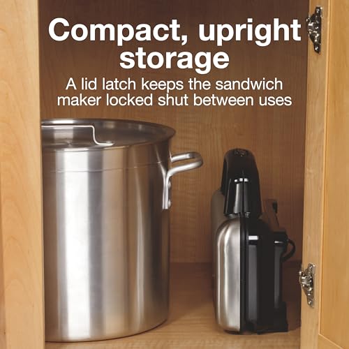 Proctor Silex Deluxe Hot Sandwich Maker With PFAS-Free Non-Stick Plates