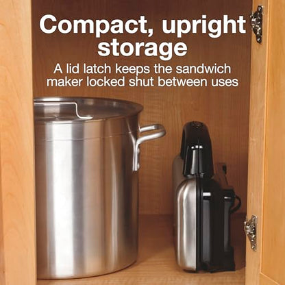 Proctor Silex Deluxe Hot Sandwich Maker With PFAS-Free Non-Stick Plates