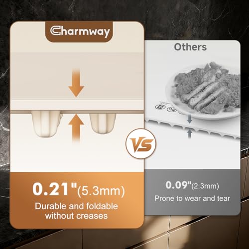 Electric Food Warming Mat with Dual-Zone Temp Control, Rollable Silicone