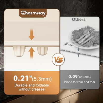 Electric Food Warming Mat with Dual-Zone Temp Control, Rollable Silicone