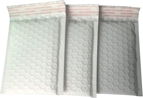 3.5x5 Inch White Poly Bubble Mailers, Small Padded Envelopes, 200 Pack - size: 3.5x5 Inch