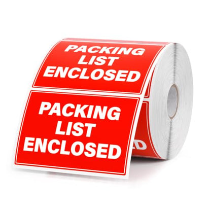Packing List Enclosed Stickers 500 Pcs 2 x 3 Inch Shipping Labels