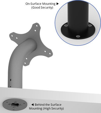 VidaMount Light Grey Enclosure and Fixed Neck Wall/Table Surface Mount [Bundle] Compatible with iPad Pro 10.5" & Air 3rd Gen - color: Light Grey, size: iPad Pro 10.5" & Air (3rd Gen)