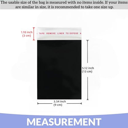 PABCK 100 Pcs Black Metallic Envelopes Cards Packaging 3.54x5.12+1.18 inch - size: 3.54x5.12+1.18 inch