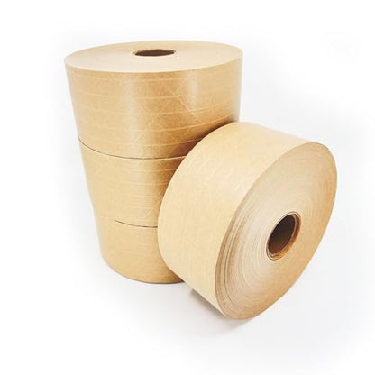 AIRSUPPLY 2.75 in x 450 ft Water Activated Reinforced Kraft Tape, 4 Rolls
