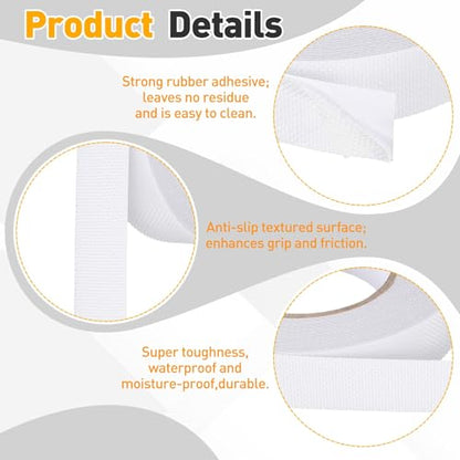 uxcell 2pcs Rubber Grip Tape,1"x33ft Non-Slip Tape w Grip Tapes,Transparent - color: Transparent, size: 1 in x 33 ft
