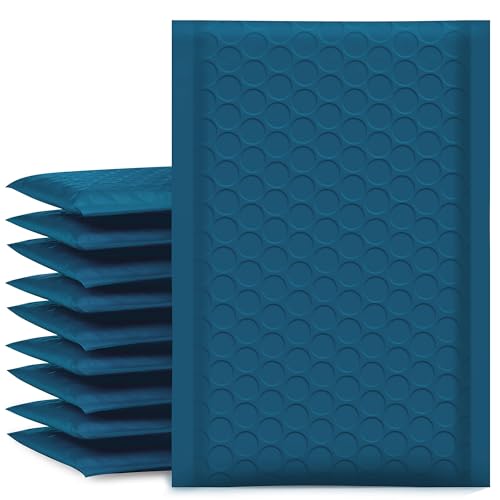 UCGOU Bubble Mailers 4x8" Navy Blue 50 Pack Usable Size 4x7" Padded Mailers - color: Navy Blue, size: 4x8" 50PC