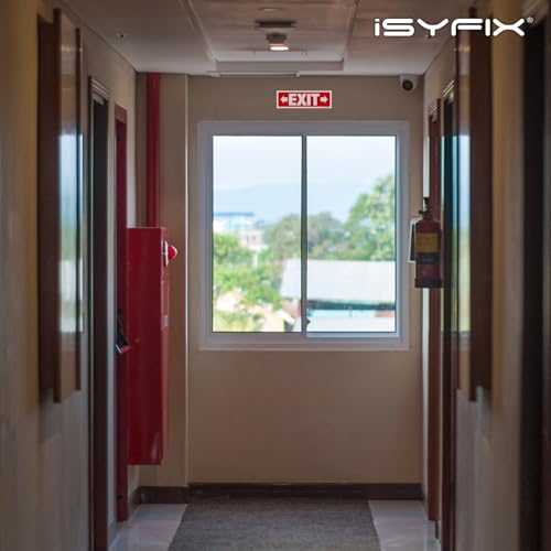 iSYFIX Exit Signs, 12 Pack, 12x4 Inch, Right & Left Arrow - color: Plastic Right&Left, size: 12 Pk 12x4
