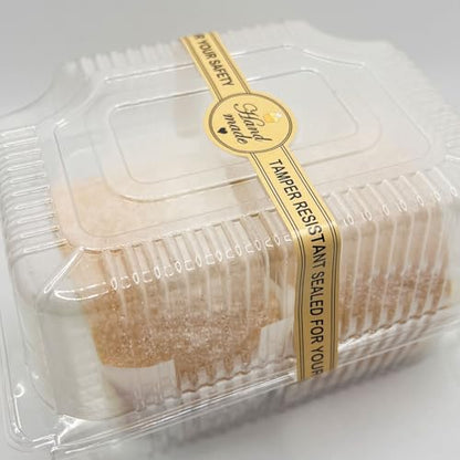 Food Retail Package Seal Labels,9x1 Inch Safe Secure Package Tamper Resistant Stickers for Handmade Baking Craft Arts （200 Pcs）