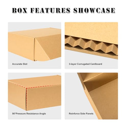 Shipping Boxes 7x5x2 inches Set of 25, Small Mailing Boxes Brown Cardboard Corrugated Mailer Boxes for Mailing Small Business Gifts Wrapping - size: 7 x 5 x 2 in