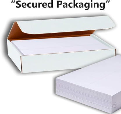 Hamilco White Tent Place Cards 2.5x8-80lb Cover Heavyweight Pre-Scored Folded Name Cards for Meetings, Events, Banquets, Weddings & Conferences (200 Pack) - size: Size 2 1/2" x 8" - White (Pack of 2)