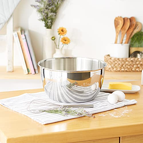 RSVP International Endurance Stainless Steel Mixing Bowls, 12 Quart - size: 12 Quart