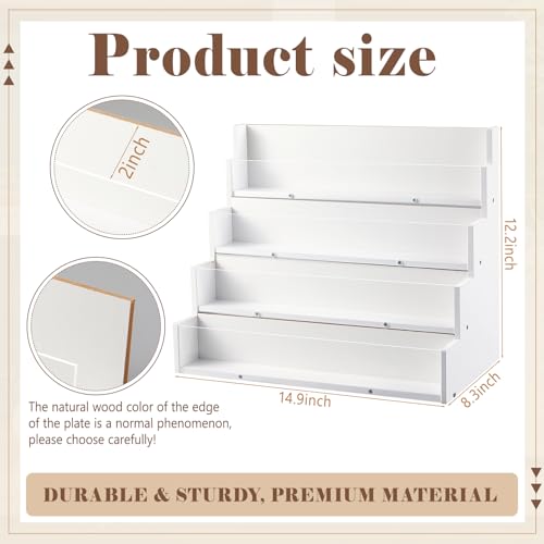 Yuntau 4 Tier Greeting Card Display Stand, White - color: White, size: 4 Tier