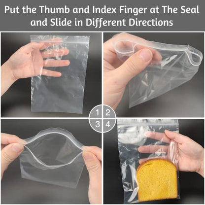 120Pcs 6"x9" Clear Plastic Zip Bags, 2 Mil Thick - size: 6x9 Inch (Pack of 120)