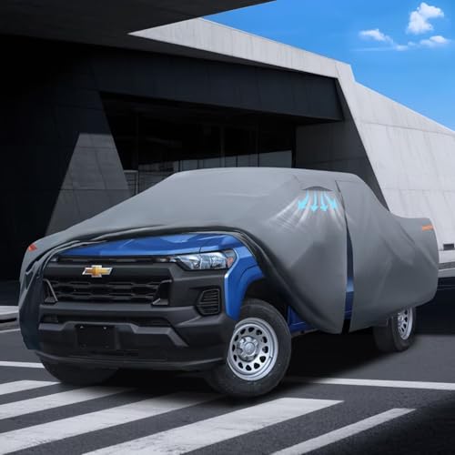 Truck Cover Custom Fit 1995-2025 Tacoma Xtra/Access/Double Cab Short Bed(5') with Door Zipper, 10 Layers Outdoor Heavy Pickup Truck Cover Waterproof All Weather, Wind Dust Sun Protector. - size: Custom fit Ford Tacoma Xtra/Access/Double Cab SB