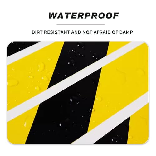 Black Yellow Floor Marking Tape, 2 in x 110 ft, Adhesive Safety Tape - color: Black & Yellow PET Tape, size: 2 Inch x 110 FT