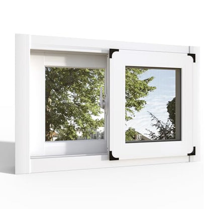 Basement Window for House, 23.62 x 35.43IN Aluminum Sliding Window - size: 21.65 x 31.49IN