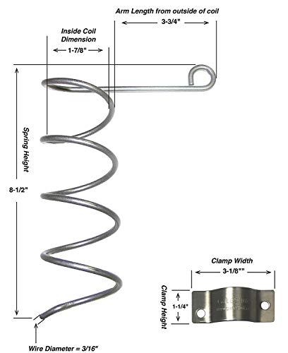 Automatic Chain Link Self Closing gate Closer. Adjustable Closing Tension, Outdoor Gate Spring, Works Great for Pool and Dog Gates or Any Chainlink gate – Made in USA