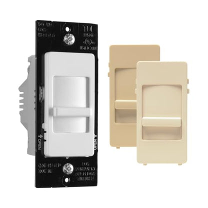 Legrand 450W Wide Slide LED Dimmer Light Switch Single-Pole Tri-Color 1Pack - size: 1 Count (Pack of 1)