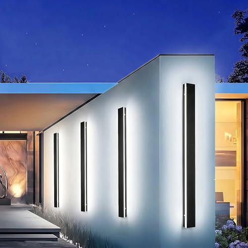 4.33in Wide Modern Outdoor Wall Light for Garage,Dimmable Led Sconce - size: 1pcs-39in*4.33in