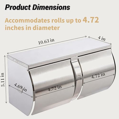 Double Roll Toilet Paper Holder Commercial Toilet Paper Dispenser