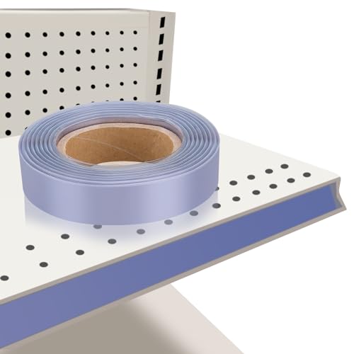 DLUGOPIS 130Ft Shelf Strips Retail Clear Plastic Tags Shelf Label Holders Price Tag Retail Shelf Price Labels Decorative Gondola Shelf Vinyl Insert Ticket Channel Accent Strip for Ticket Channel