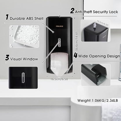 Pollock Commercial Twin Jumbo Toilet Tissue Dispenser - color: Blk-5022-b