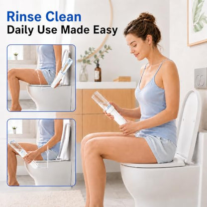 Electric Portable Bidet for Travel – Handheld Bidet with 3 Pressure Modes - color: White
