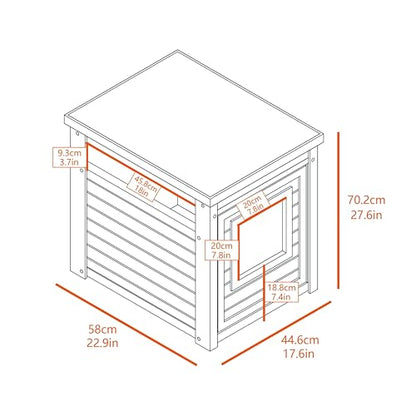 New Age Pet ECOFLEX Cat Box Cover and End Table with Litter Box Enclosure and a 10 Year Warranty Hides Unsightly Litter Box made with Moisture & Odor Resistant Composite Material - color: Grey, size: Standard