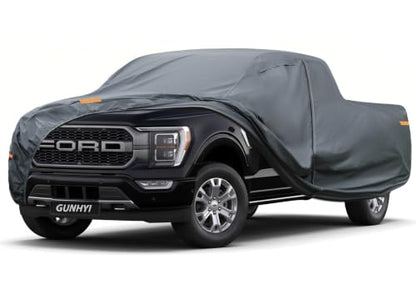 GUNHYI 16 Layers Truck Cover Waterproof All Weater. See Truck Size Chart - color: 4 Truck Cover, size: 4 Truck XL+ - Max Length to 239",Max Cab to 158"