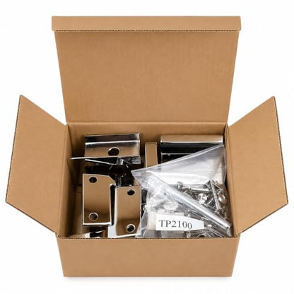 Harris Hardware TP2100 Cast Zamac Outswing Toilet Door Set for 1" Doors - size: 1 in. Outswing