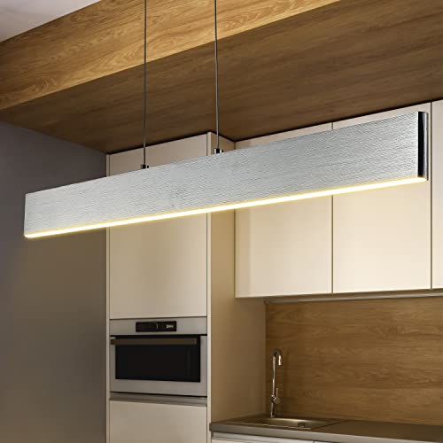 JONATHAN Y Draper 1-Light LED Linear Pendant 32", Brushed Aluminum - color: Brushed Aluminum, size: 32"