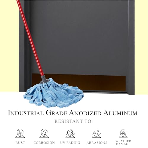 Deck the Door Decor Mop Protection Door Plate – Anodized Aluminum – ADA-Compliant Commercial Door Guard – Heavy-Duty Door Protection – Oil Rubbed Bronze Screw Mount – 32 x 4 - color: Oil Rubbed Bronze, size: 32" x 4