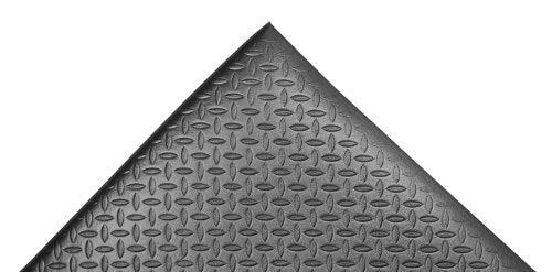 NoTrax 508 PVC Diamond Cushion Anti-Fatigue Floor Mat - color: Black, size: 2' Width x 3' Length