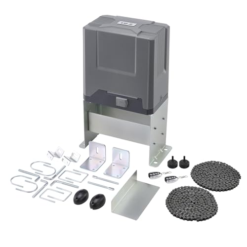 CO-Z 4400 lb Automatic Sliding Gate Opener with 2 Remote Controls, Electric Rolling Driveway Fence Slide Gate Motor, Complete Gate Operator Hardware Security System Kit for Sliding Gate Up to 40 Feet - color: for Gates Up to 4400lbs